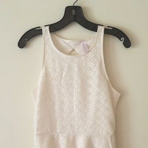 White Lace Mini Skater Dress💥